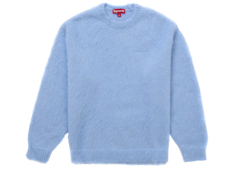 Supreme Brushed Mohair Sweater Light Blue