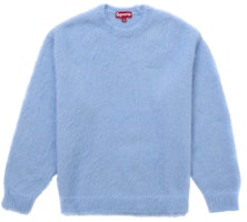 Supreme Brushed Mohair Sweater Light Blue Supreme Brushed Mohair Sweater Light Blue