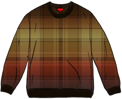Supreme Brushed Plaid Sweater Black Supreme Brushed Plaid Sweater Black