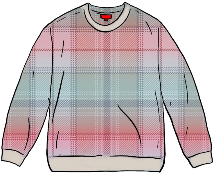 supreme-brushed-plaid-sweater-white