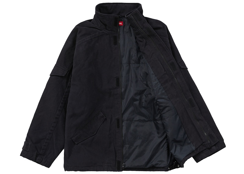 Order Supreme Jaket Zip Twill Hitam