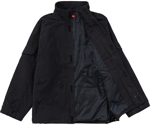 Supreme Brushed Twill Zip Jacket Black Order Supreme Brushed Twill Zip Jacket Black