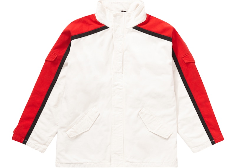 Supreme Brushed Twill Zip Jacket White 圖 3