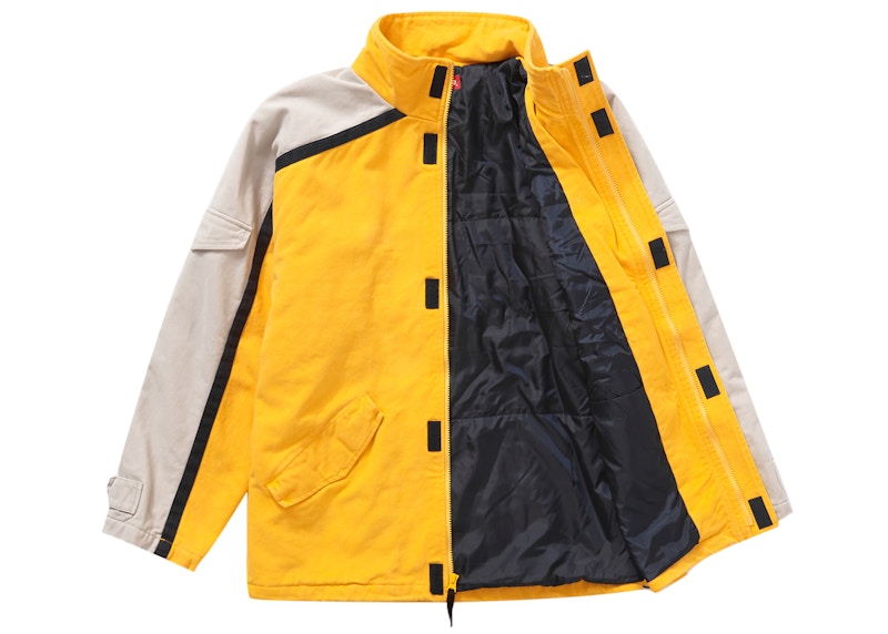 Supreme Brushed Twill Zip Jacket Yellow 圖 2