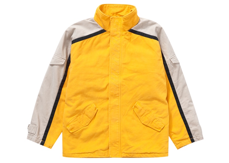 Supreme Brushed Twill Zip Jacket Yellow 圖 3