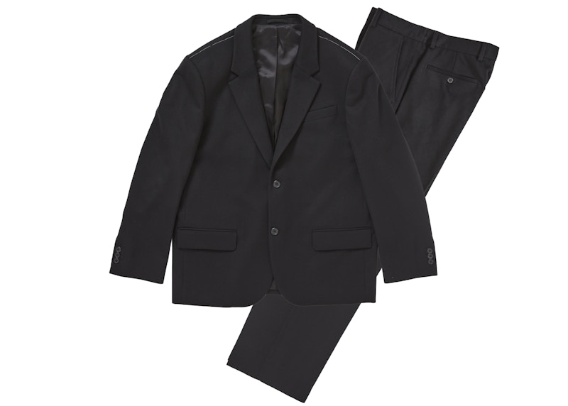 Supreme Brushed Wool Suit Black