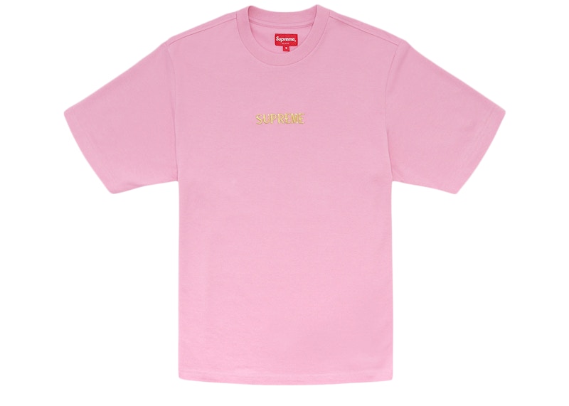 Buy Supreme 金条标志短袖上衣 粉色