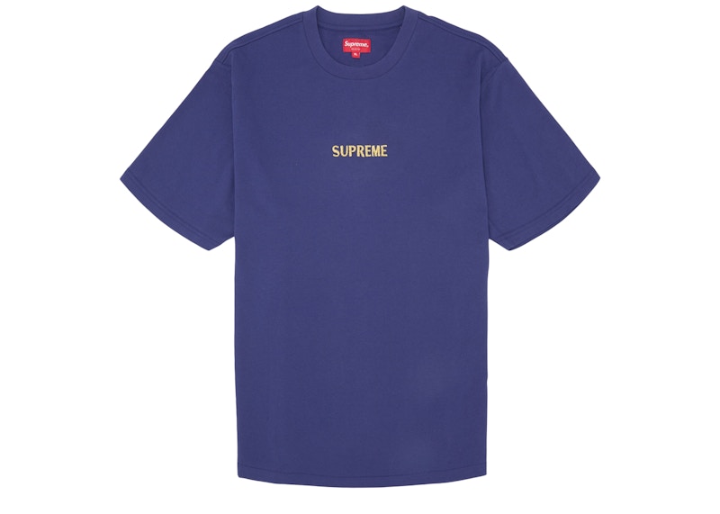 Buy Supreme Bullion Logo Baju Lengan Pendek Navy Basuh
