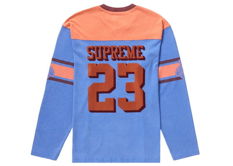 Supreme Bumblebee L/S Football Top Light Royal