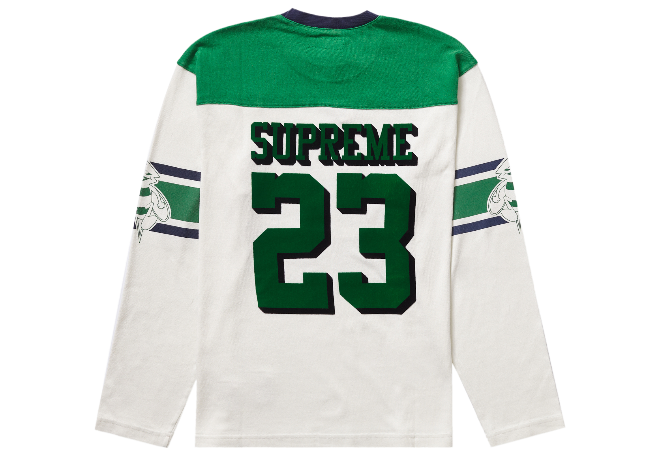 Supreme Bumblebee L/S Football Top Whiteを購入 - Novelship