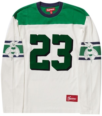 Supreme Bumblebee L/S Football Top White Order Supreme Bumblebee L/S Football Top White