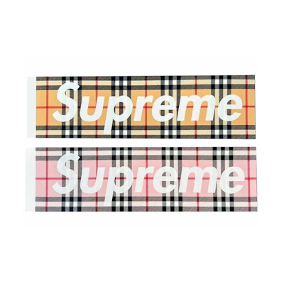 Supreme Burberry BOGO Sticker Set