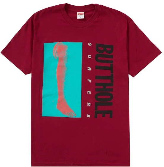 supreme-butthole-surfers-leg-tee-dark-magenta