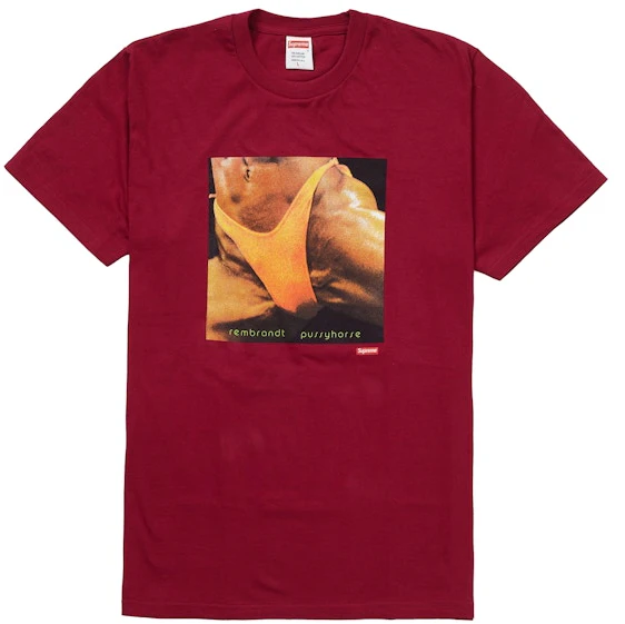 supreme-butthole-surfers-rembrandt-pussyhorse-tee-dark-magenta