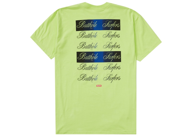 Order Supreme/Butthole Surfers Tee Neon Green