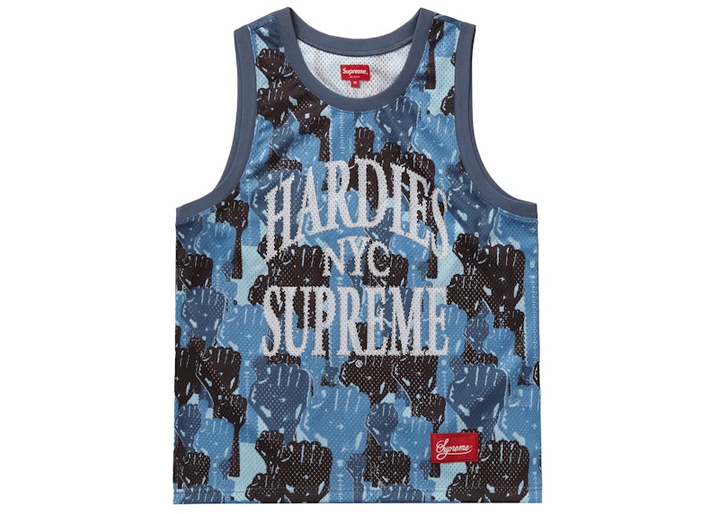 Buy Supreme 迷彩藍色籃球背心