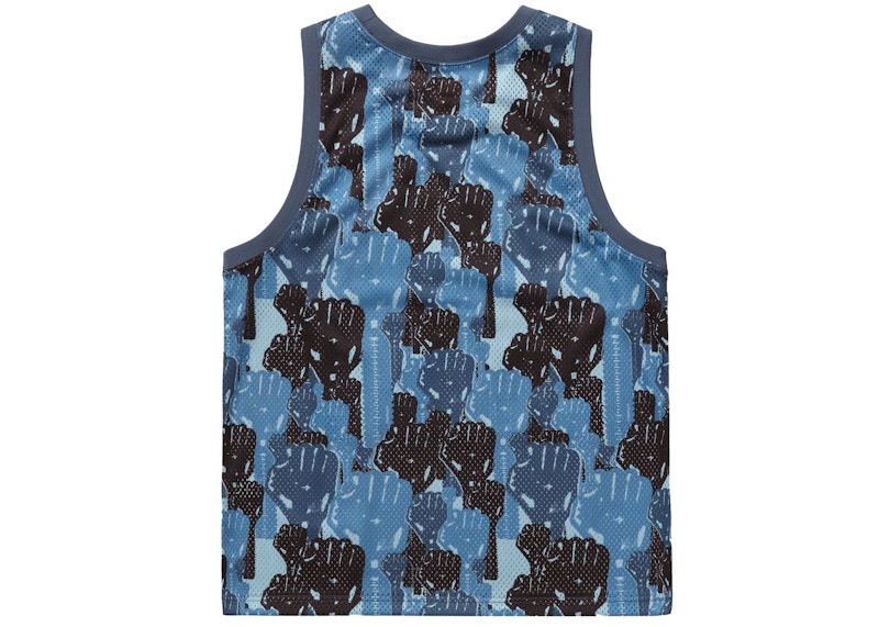 Order Supreme 迷彩藍色籃球背心