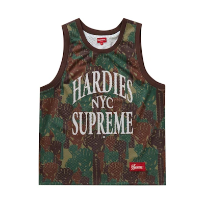 Supreme Camo Basketball Jersey Green