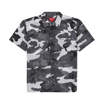 Supreme Camo Mesh S/S Shirt Black