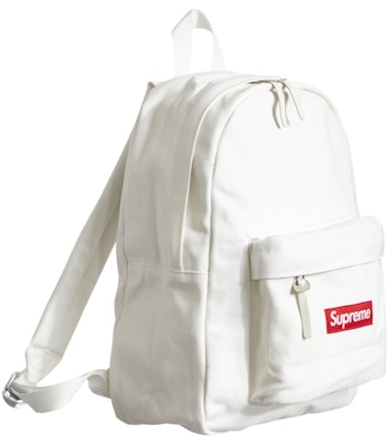 Supreme Canvas Backpack White Order Supreme Canvas Backpack White