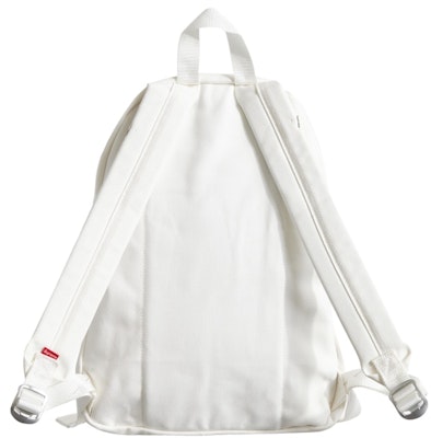 Supreme Canvas Backpack White Lookbook Supreme Canvas Backpack White