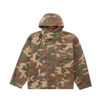 Supreme Canvas Clip Jacket Tan Camo