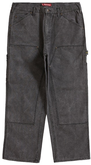 supreme-canvas-double-knee-painter-pant-black