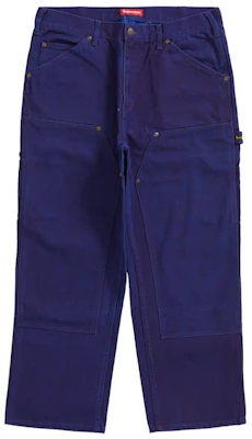 Supreme Canvas Double Knee Painter Pant Blue Buy Supreme Canvas Double Knee Painter Pant Blue