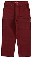 Supreme Canvas Double Knee Painter Pant Red Supreme Canvas Double Knee Painter Pant Red