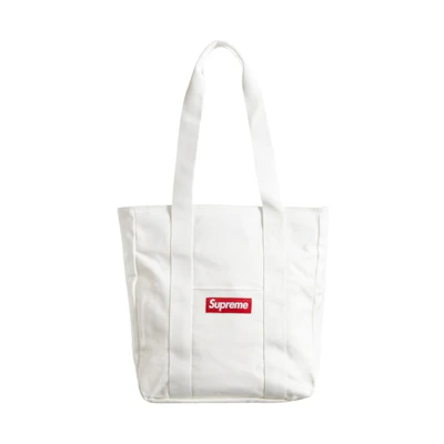 Supreme Canvas Tote White