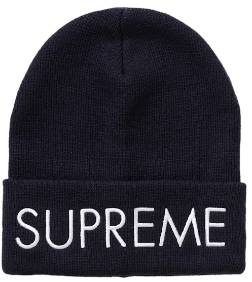 supreme-capital-beanie-navy