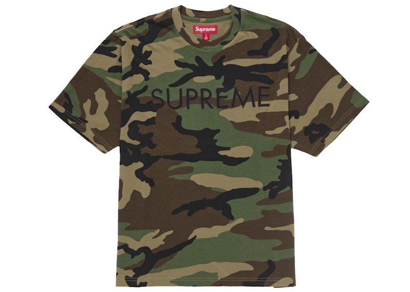 Supreme Capital S/S Top Woodland Camo