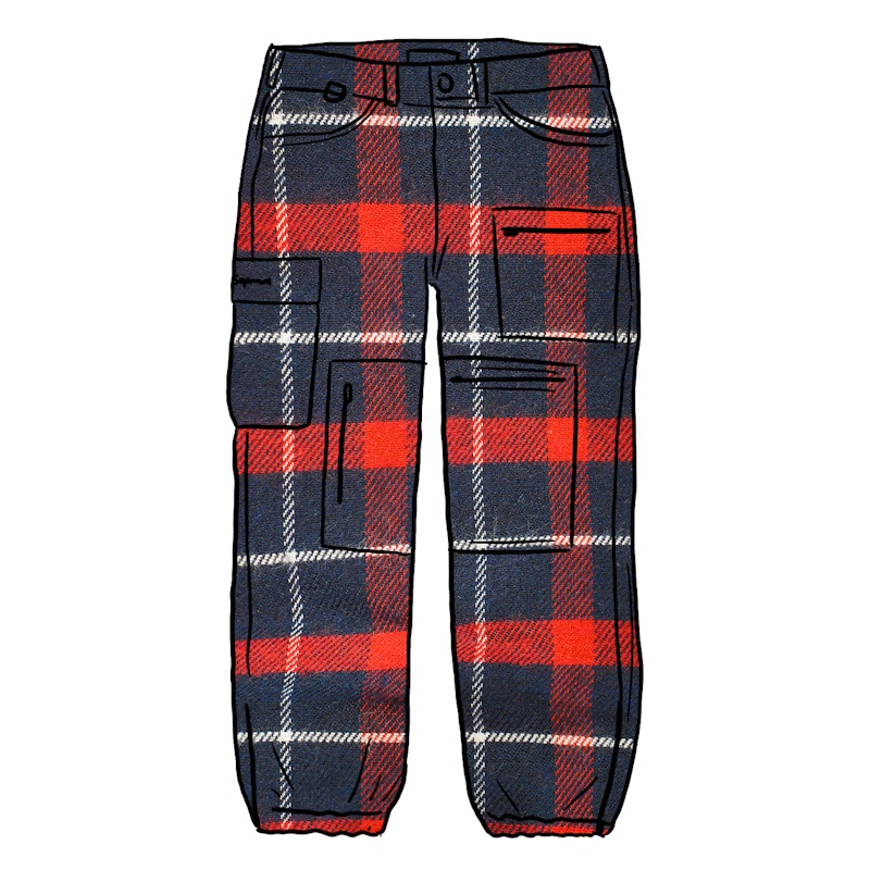 Buy Seluar Kargo Supreme Flight (SS21) Tartan