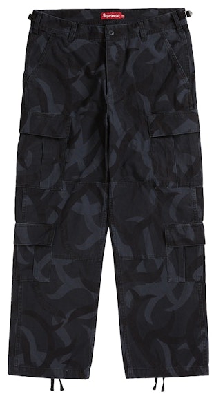 supreme-cargo-pant-black-tribal-camo