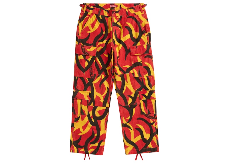 Buy Pantalones Cargo Supreme Rojo Camo Tribal
