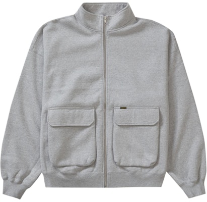 Supreme Baju Sejuk Zip Poket Kargo Heather Grey Buy Supreme Baju Sejuk Zip Poket Kargo Heather Grey