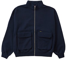 Supreme Cargo Pocket Zip Up Sweatshirt Navy Supreme Cargo Pocket Zip Up Sweatshirt Navy