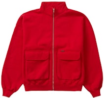 Supreme Cargo Pocket Zip Up Sweatshirt Red Supreme Cargo Pocket Zip Up Sweatshirt Red