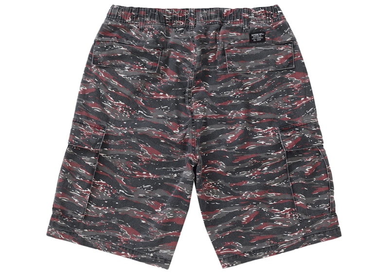 Order Supreme 工装短裤 (SS24) 红色虎纹迷彩裤