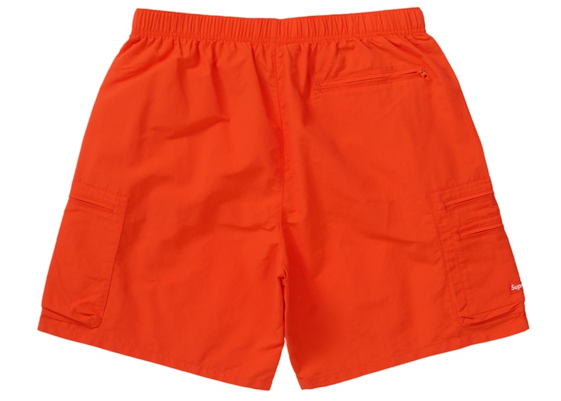 Order Supreme Pantalón Corto Cargo Impermeable SS24 Naranja.