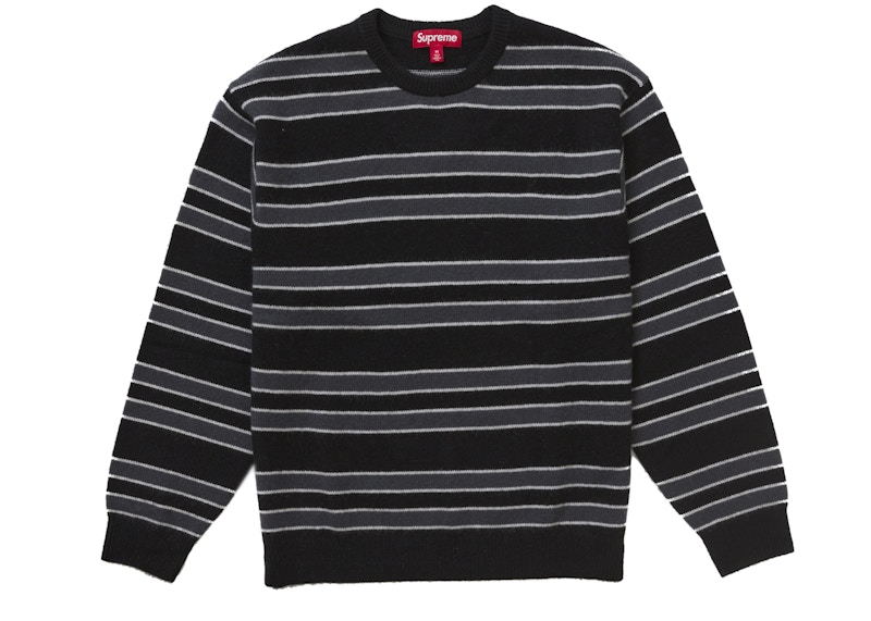 Supreme Cashmere Sweater (FW24) Black Stripe