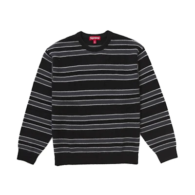 Supreme Cashmere Sweater (FW24) Black Stripe