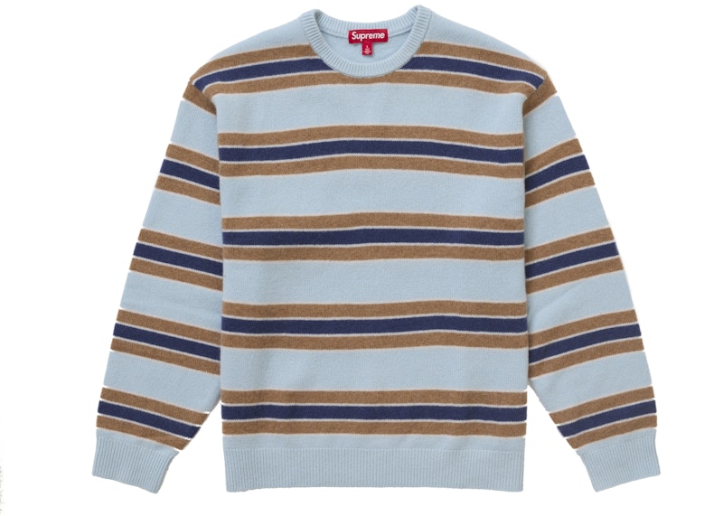 Supreme Cashmere Sweater (FW24) Blue Stripe