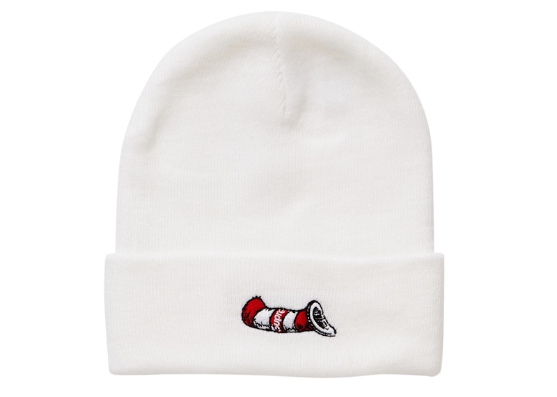 Buy Supreme Gorro Blanco Cat In The Hat