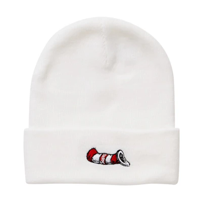 Supreme Cat In The Hat Beanie White