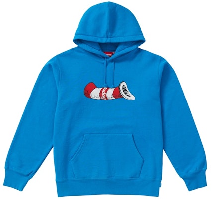 Supreme Hoodie Cat In The Hat Biru Cerah Buy Supreme Hoodie Cat In The Hat Biru Cerah