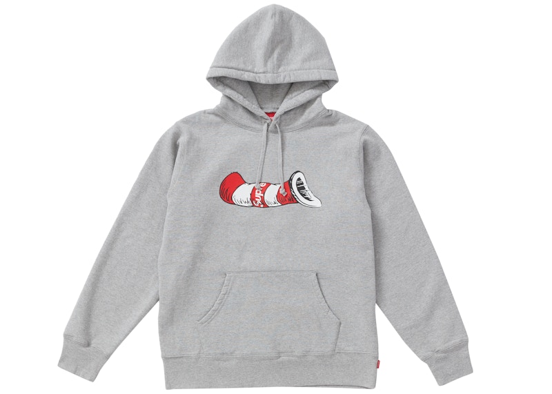 Buy Supreme Hoodie Abu-Abu, Motif Cat In The Hat