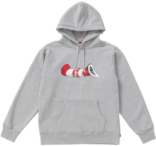 Sudadera con Capucha Supreme Cat In The Hat Gris Jaspeado. Buy Sudadera con Capucha Supreme Cat In The Hat Gris Jaspeado.