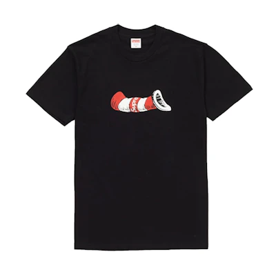 Supreme Cat in the Hat Tee Black