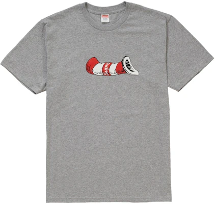 Supreme Camiseta Cat in the Hat Gris Jaspeado Buy Supreme Camiseta Cat in the Hat Gris Jaspeado
